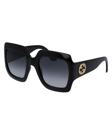 gucci 50mm square optical glasses|Gucci oversized square sunglasses black.